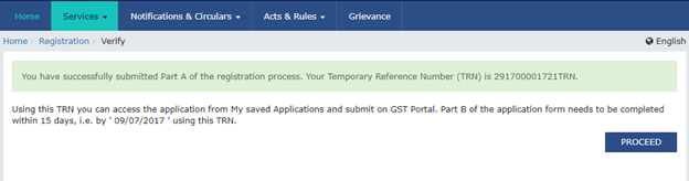 Step 4 to Register a startup or SMB under GST