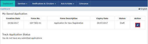 Step 5 to Register a startup or SMB under GST