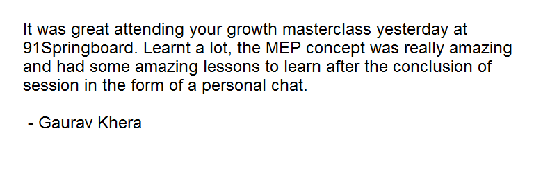 PayUmoney Startup Growth Masterclass Delhi Feedback 2